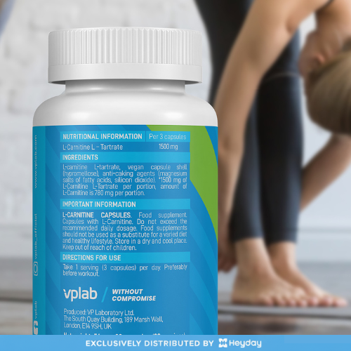 VPLab L-Carnitine (90 Capsules, 1500mg)