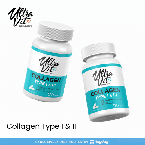 Ultravit Collagen Type I & III (120 Capsules)
