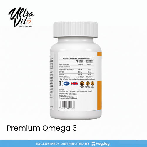 Ultravit Premium Omega-3 (60 Capsules)
