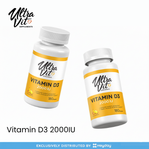 Ultravit Vitamin D3 (2000 IU, 180 Softgels)