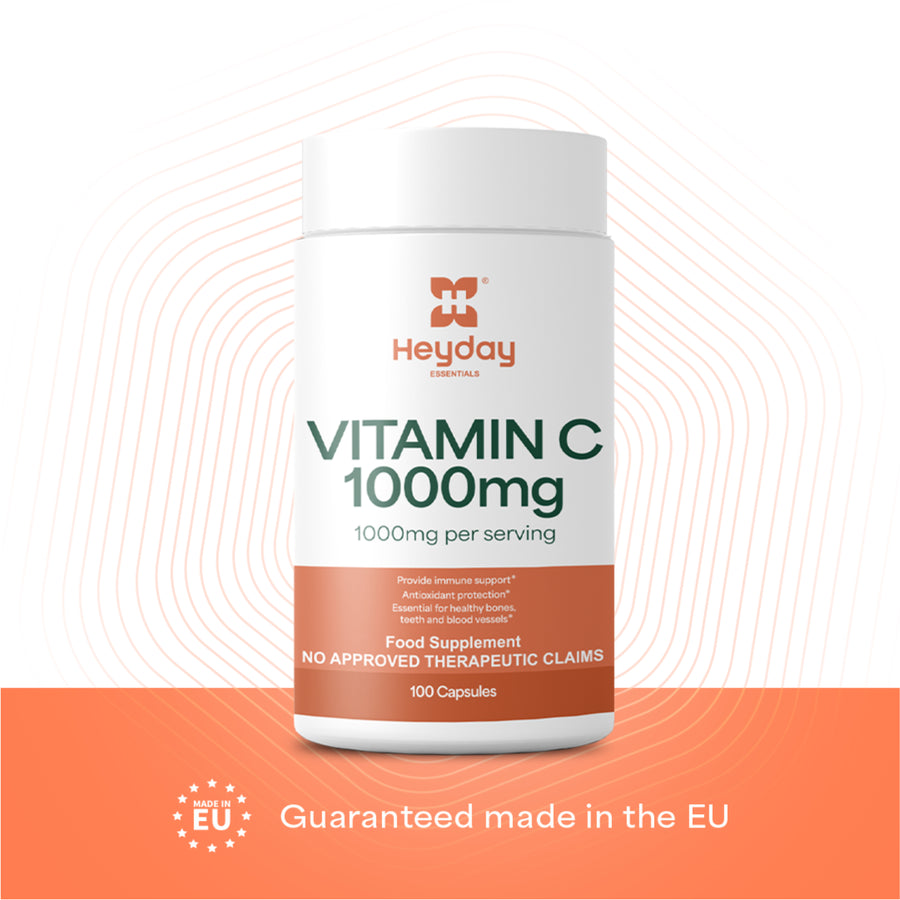 Heyday Essentials: Vitamin C (1000mg, 100 Capsules) - Heyday Philippines
