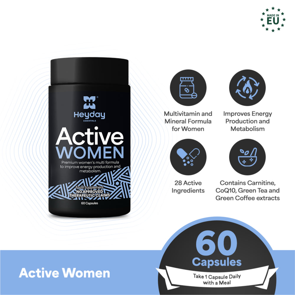 Heyday Essentials: Active Women (60 Capsules) - Heyday Philippines