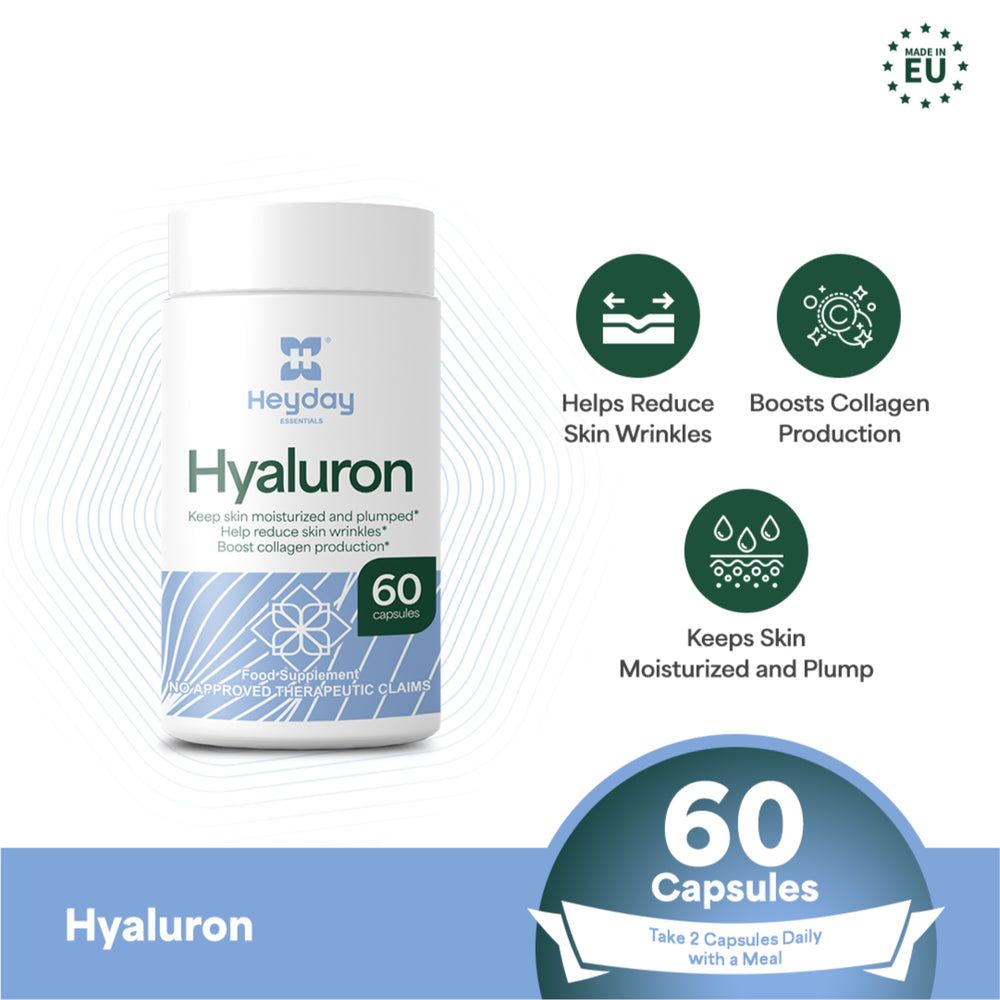Heyday Essentials: Hyaluron (60 Capsules) - Heyday Philippines