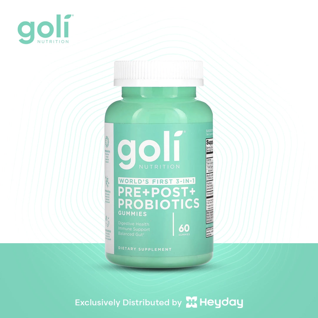 GOLI Nutrition Pre + Post + Probiotics Gummies