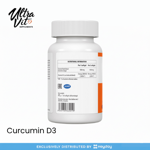 Ultravit Curcumin D3 (60 Softgels)