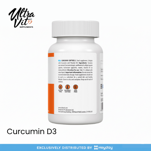 Ultravit Curcumin D3 (60 Softgels)