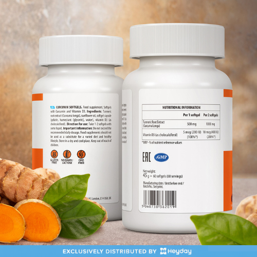 Ultravit Curcumin D3 (60 Softgels)