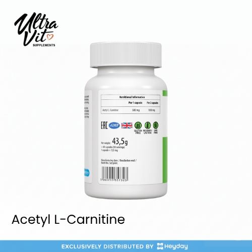 Ultravit Acetyl-L-Carnitine (60 Capsules)