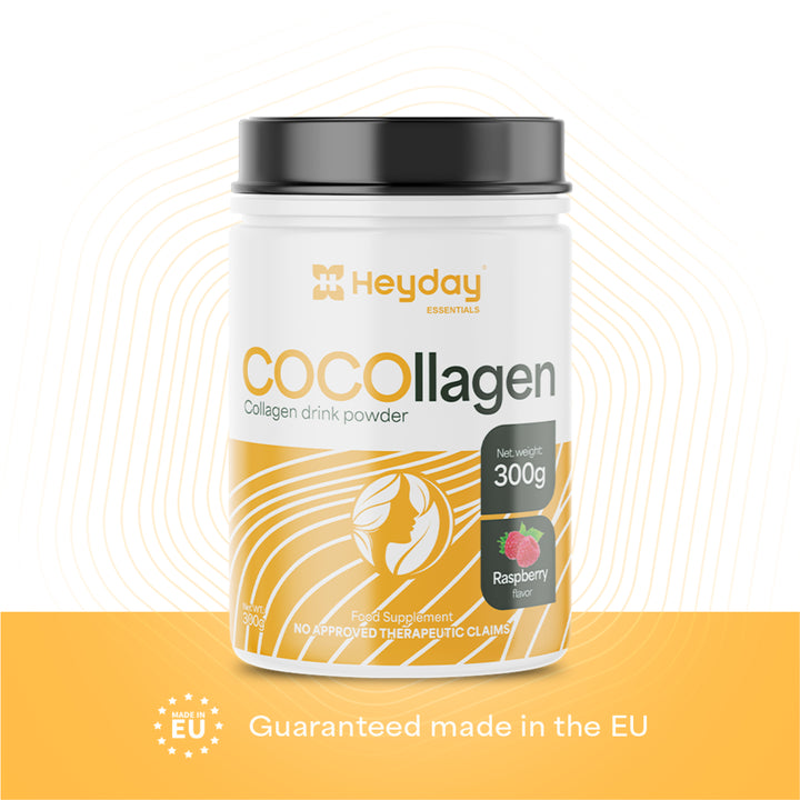 Heyday Essentials: COCOllagen Powder (Raspberry Flavor, 300g)