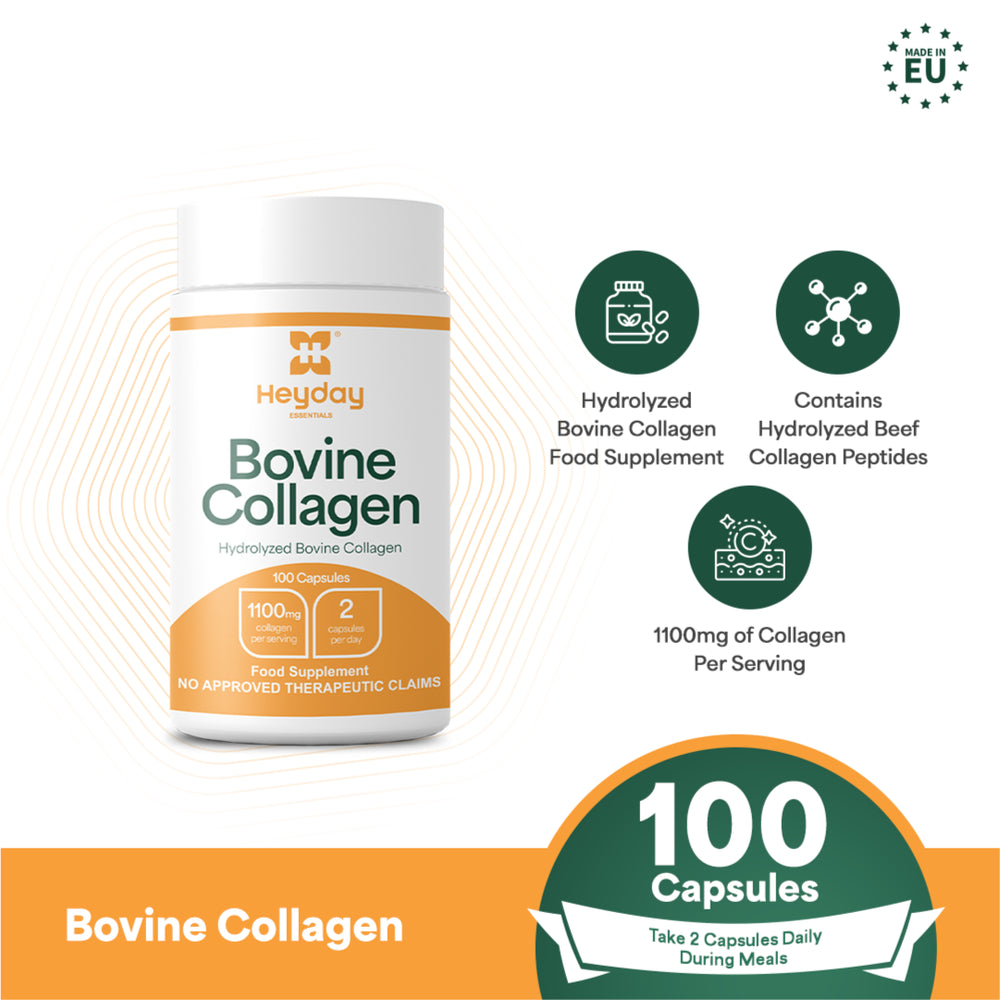 Heyday Essentials: Bovine Collagen (100 Capsules)