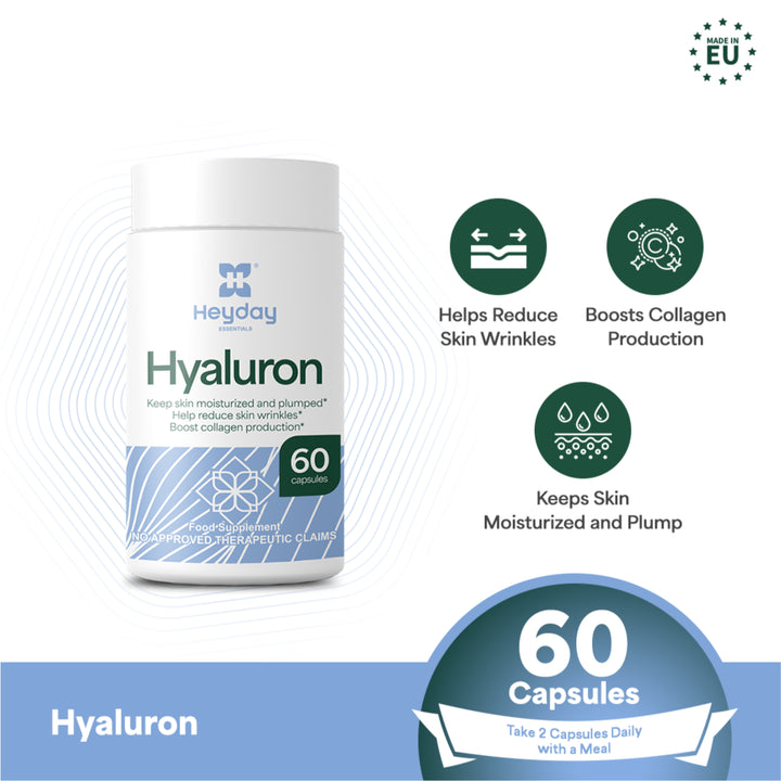 Heyday Essentials: Hyaluron (60 Capsules)