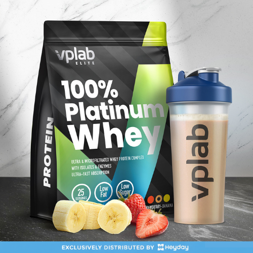 VPLab Sports Platinum Whey in Stawberry-Banana Flavor (750g)