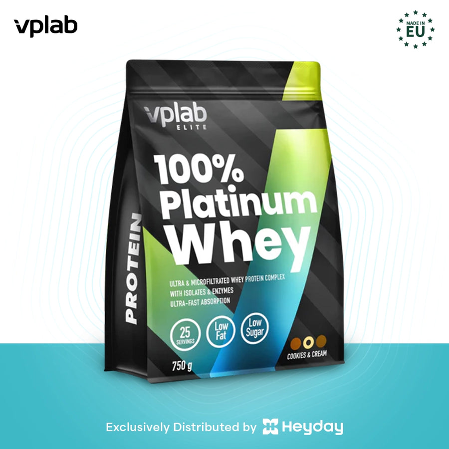 VPLab Platinum Whey in Cookies and Cream Flavor (750g)