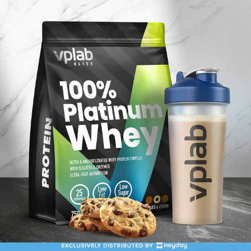 VPLab Sports Platinum Whey in Cookies and Cream Flavor (750g)