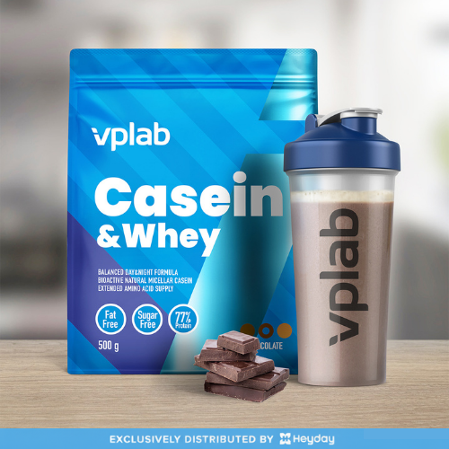 VPLab Sports Casein and Whey in Chocolate Flavor (500g)