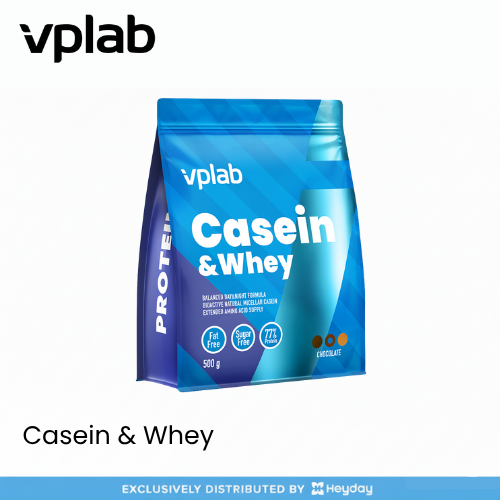 VPLab Sports Casein and Whey in Chocolate Flavor (500g)