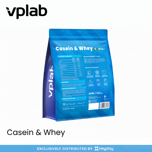 VPLab Sports Casein and Whey in Vanilla Flavor (500g)