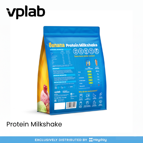 VPLab Sports Protein Milkshake in Banana Flavor (500g)