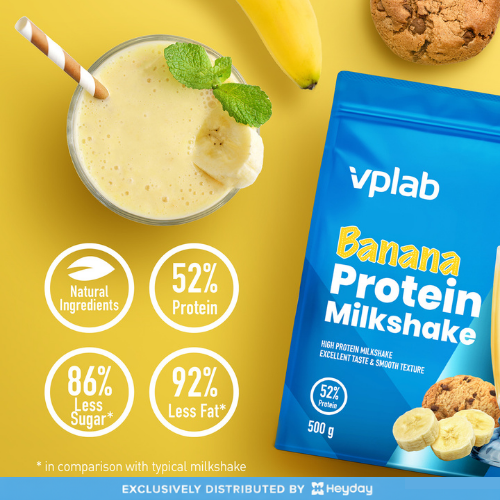 VPLab Sports Protein Milkshake in Banana Flavor (500g)