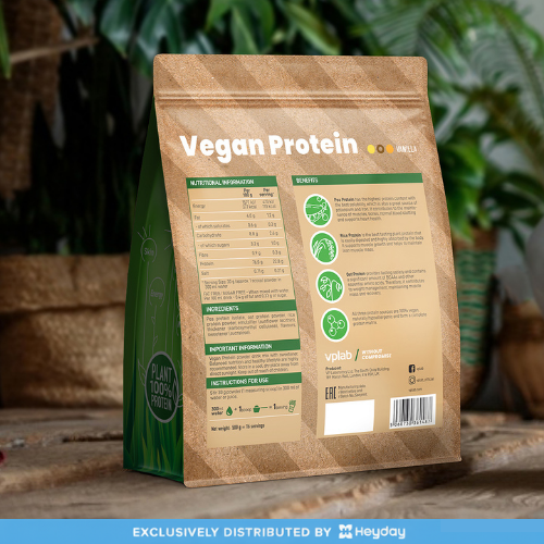 VPLab Sports Vegan Protein in Vanilla Flavor (500g)