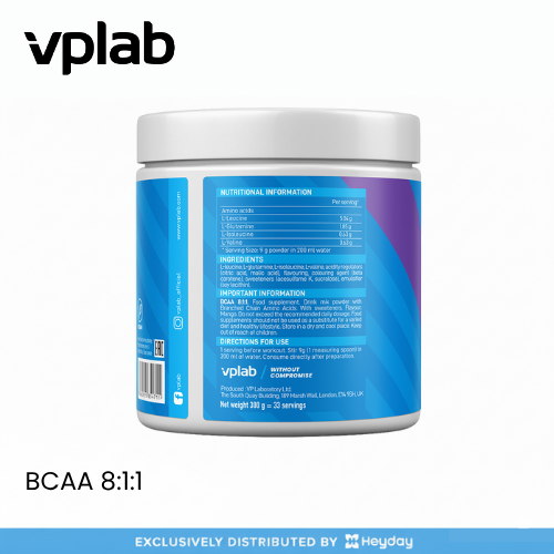 VPLab Sports BCAA 8:1:1 Drink in Mango Flavor (300g)