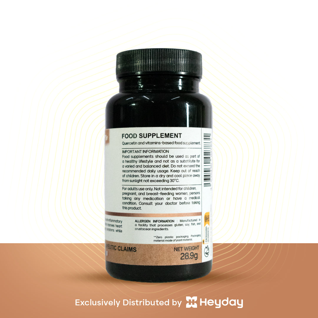 Nat&Form Quercetin with Vitamin C and D 500mg