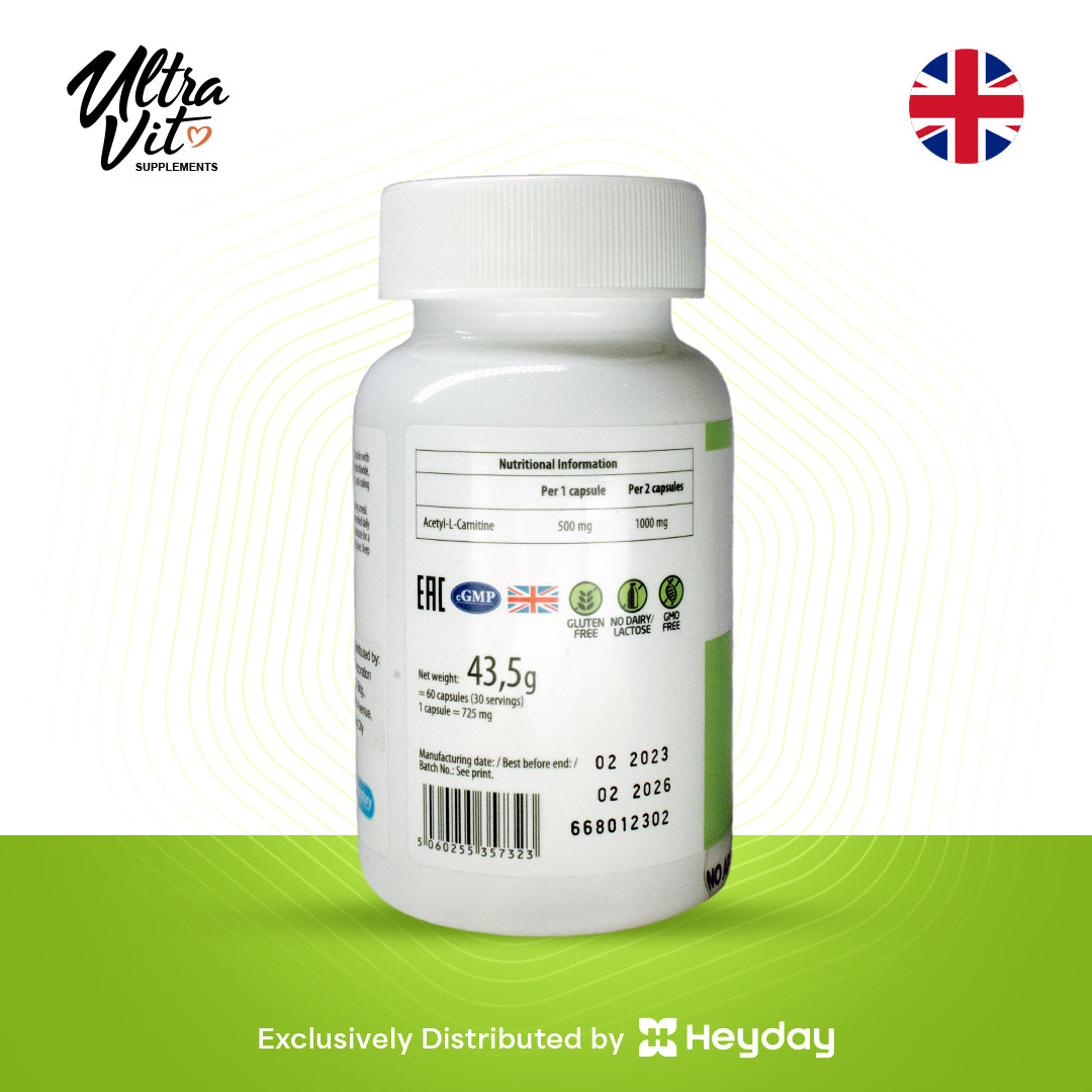 Ultravit Acetyl-L-Carnitine (60 Capsules)