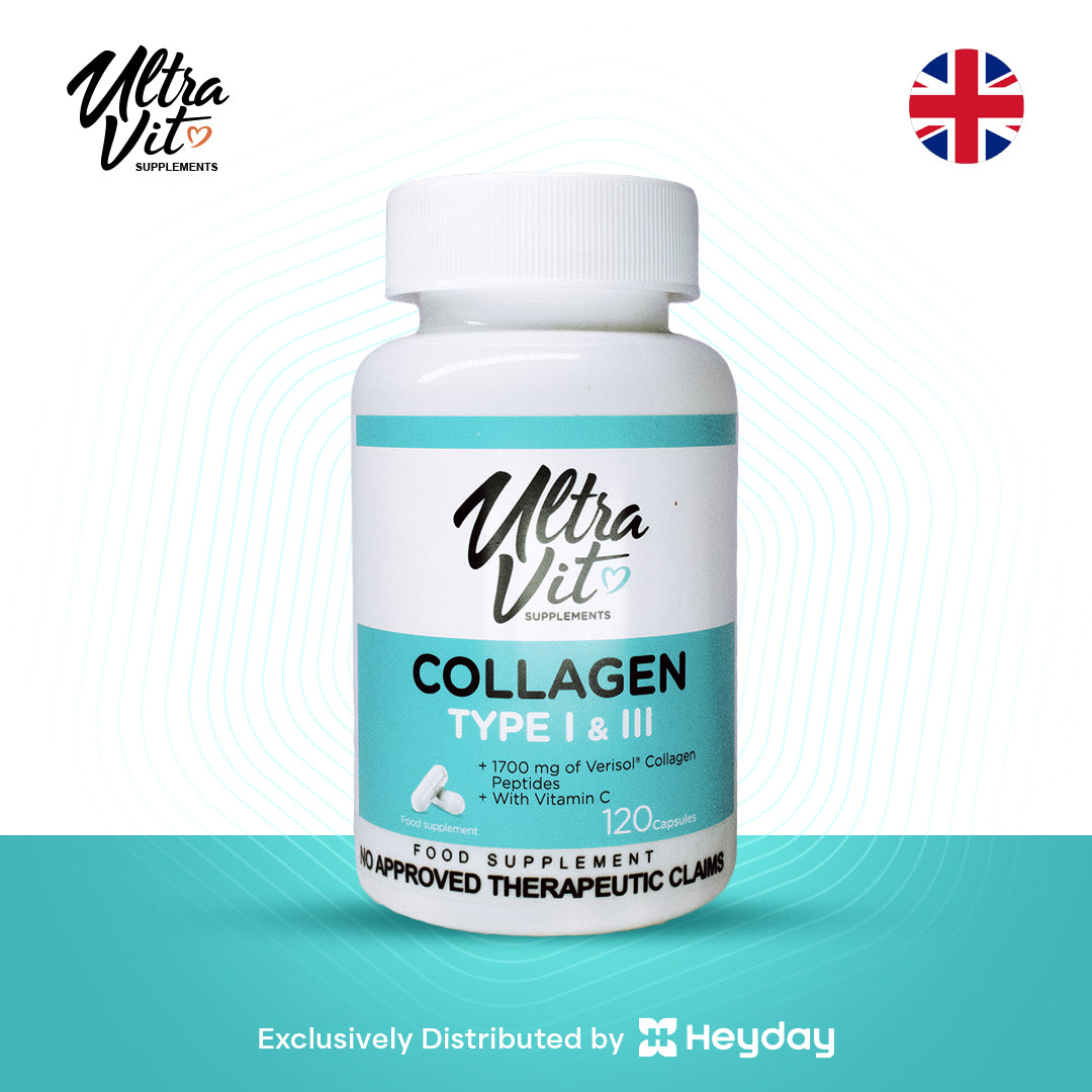 Ultravit Collagen Type I & III (120 Capsules)