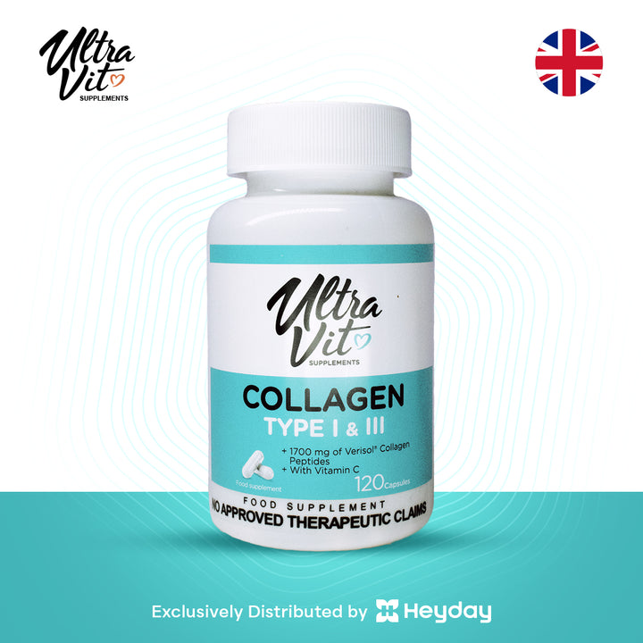 Ultravit Collagen Type I & III (120 Capsules)