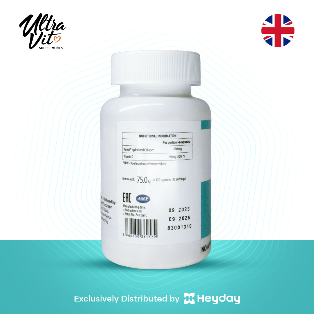 Ultravit Collagen Type I & III (120 Capsules)