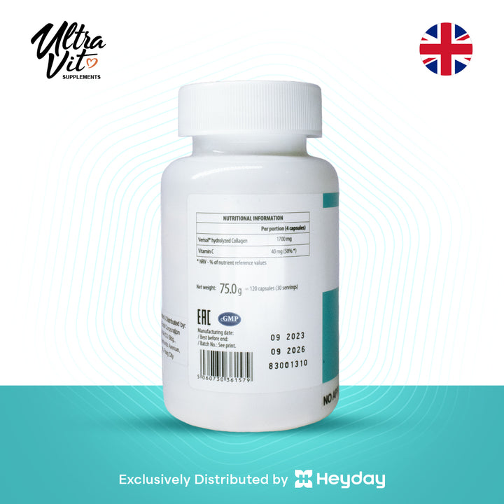 Ultravit Collagen Type I & III (120 Capsules)