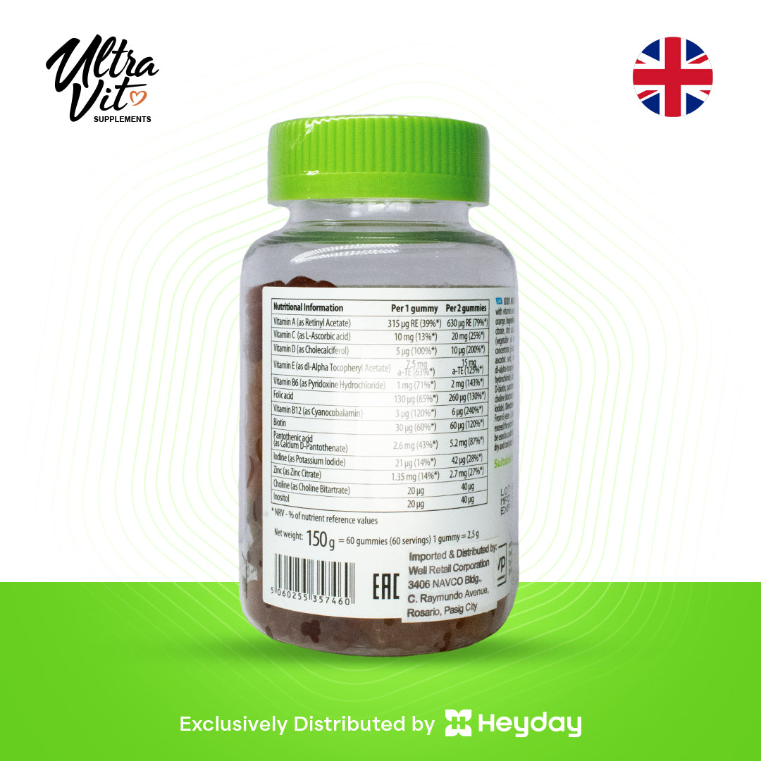 Ultravit Gummies for Kid's Multivitamin (60 Gummies)