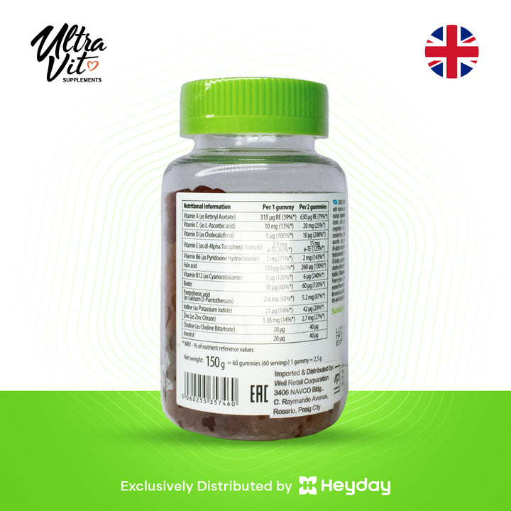 Ultravit Gummies for Kid's Multivitamin (60 Gummies)
