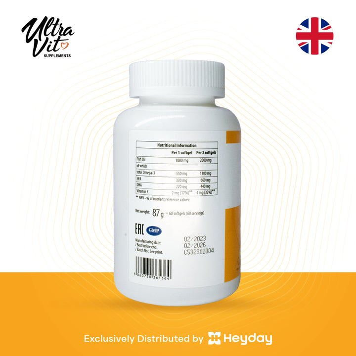 Ultravit Premium Omega-3 (60 Capsules)