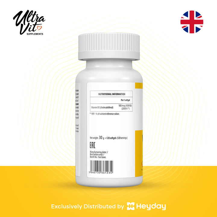 Ultravit Vitamin D3 (120 Softgels)