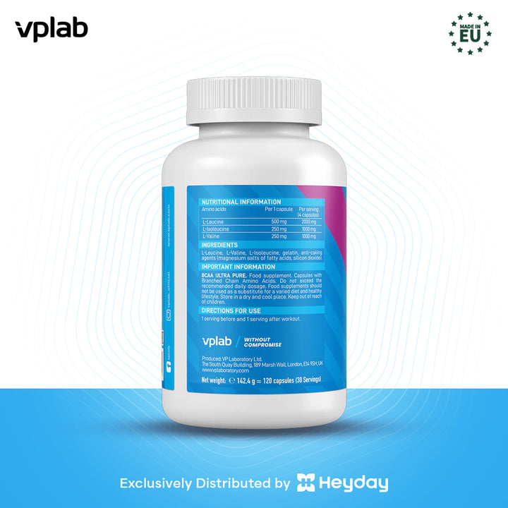 VPLab BCAA Ultra Pure (120 capsules)