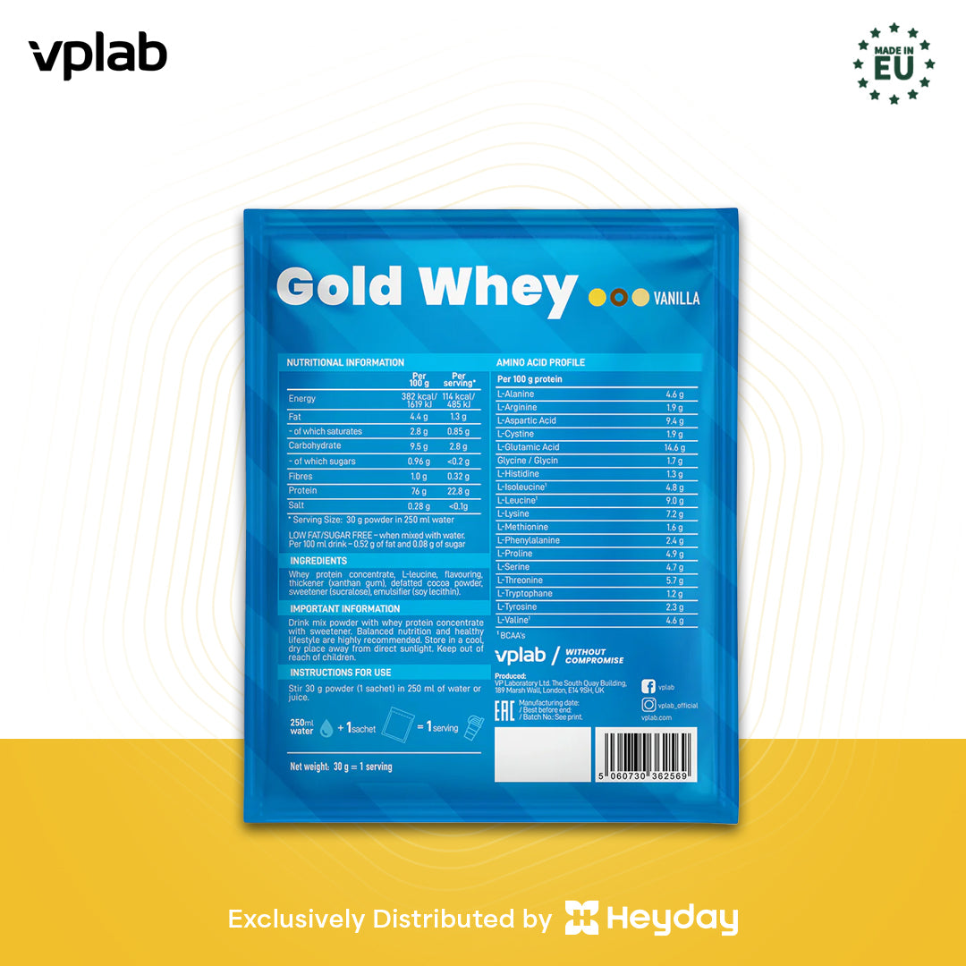 VPLab Gold Whey Vanilla Sachet 30 grams