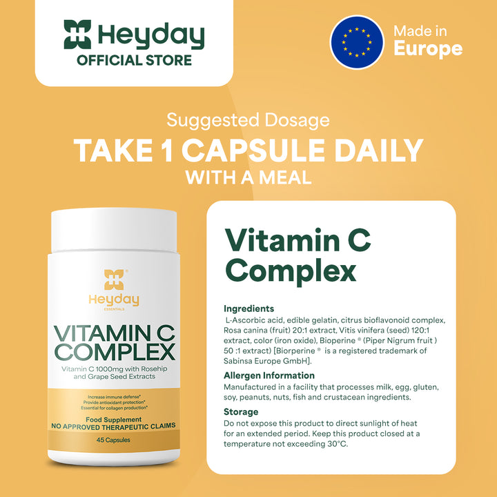 Heyday Essentials Vitamin C-Complex 100 caps