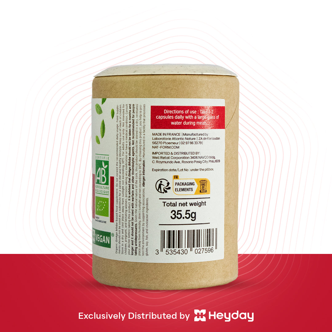 Nat&Form Organic Ginkgo Biloba