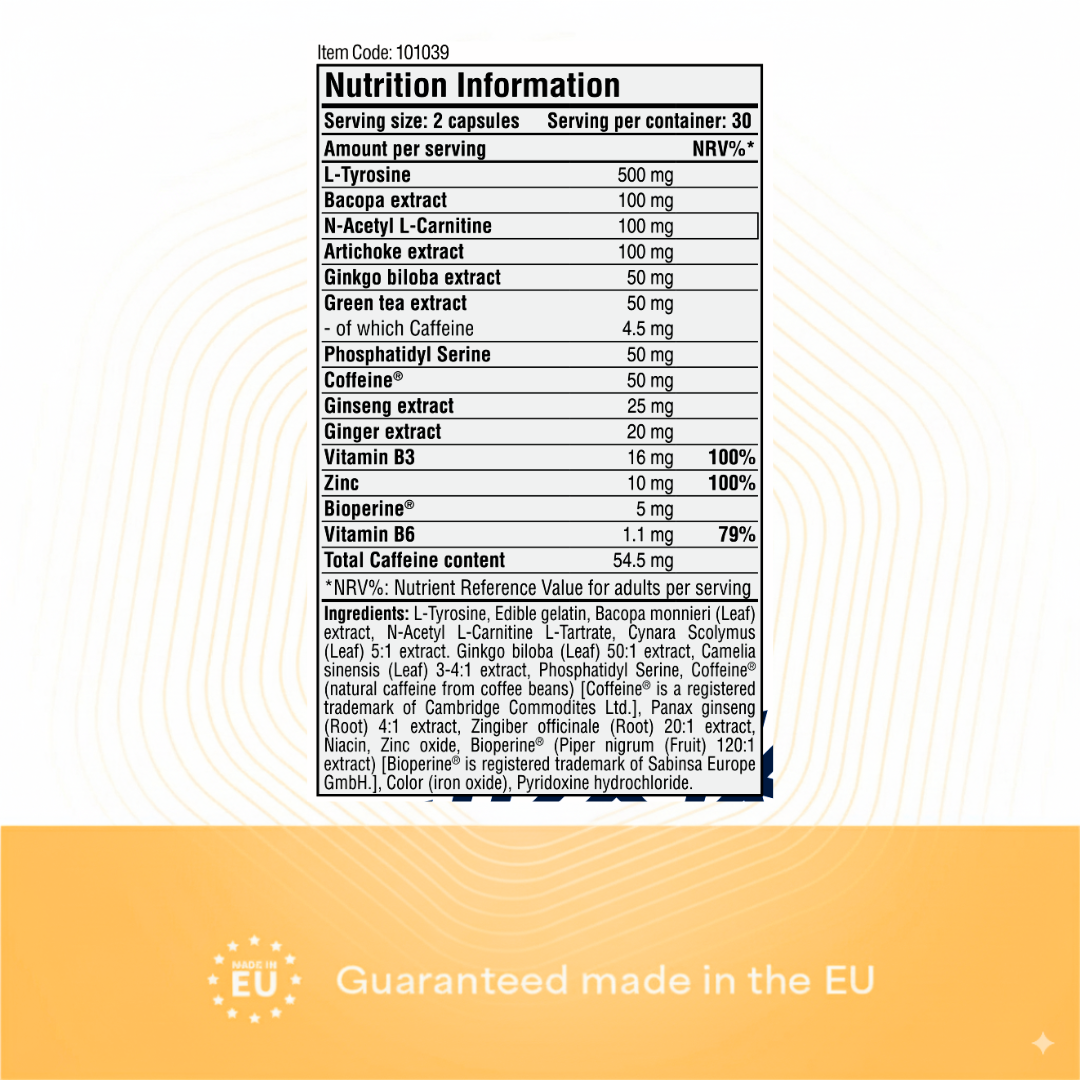 Heyday Essentials: Brain Focus (60 Capsules)