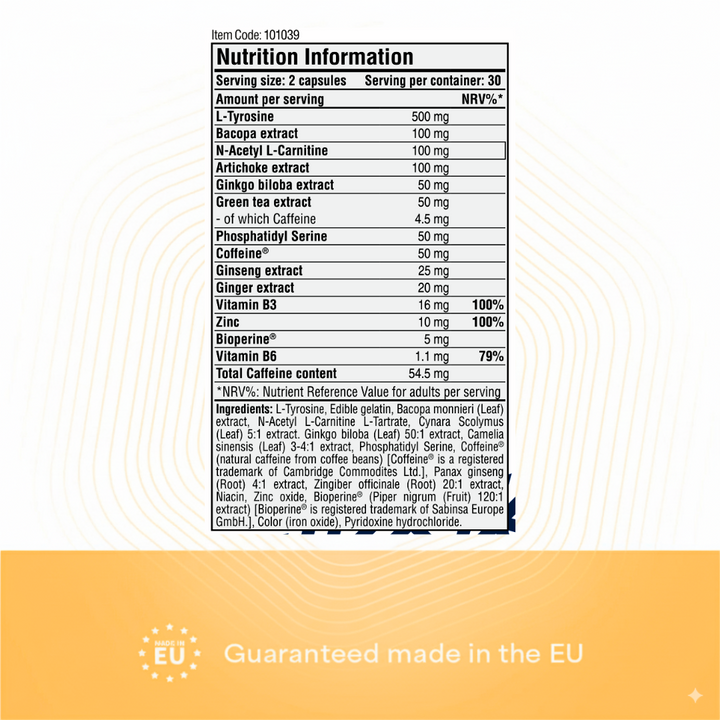 Heyday Essentials: Brain Focus (60 Capsules)