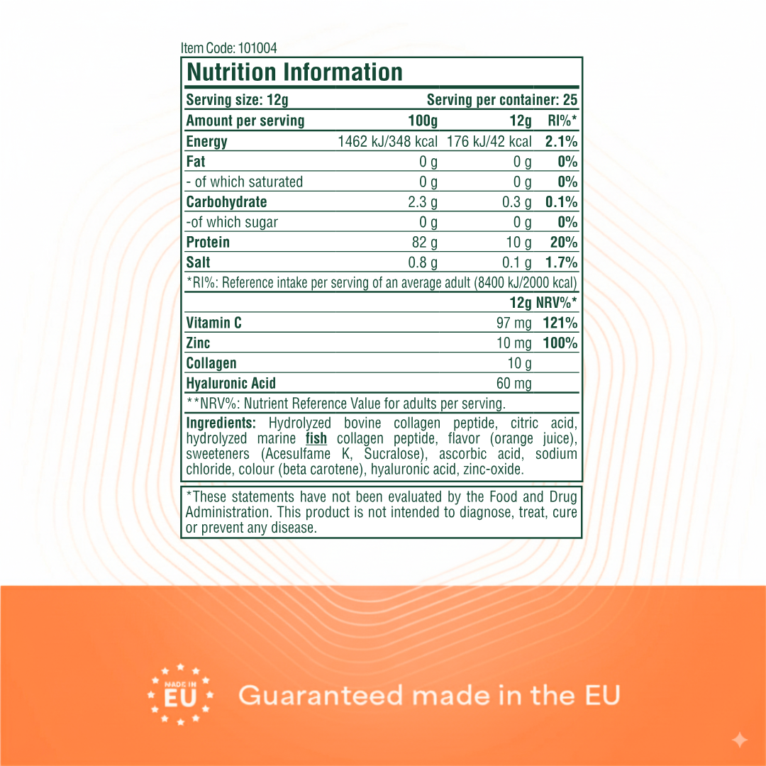 Heyday Essentials: CollaGold (Orange Flavor, 300g)