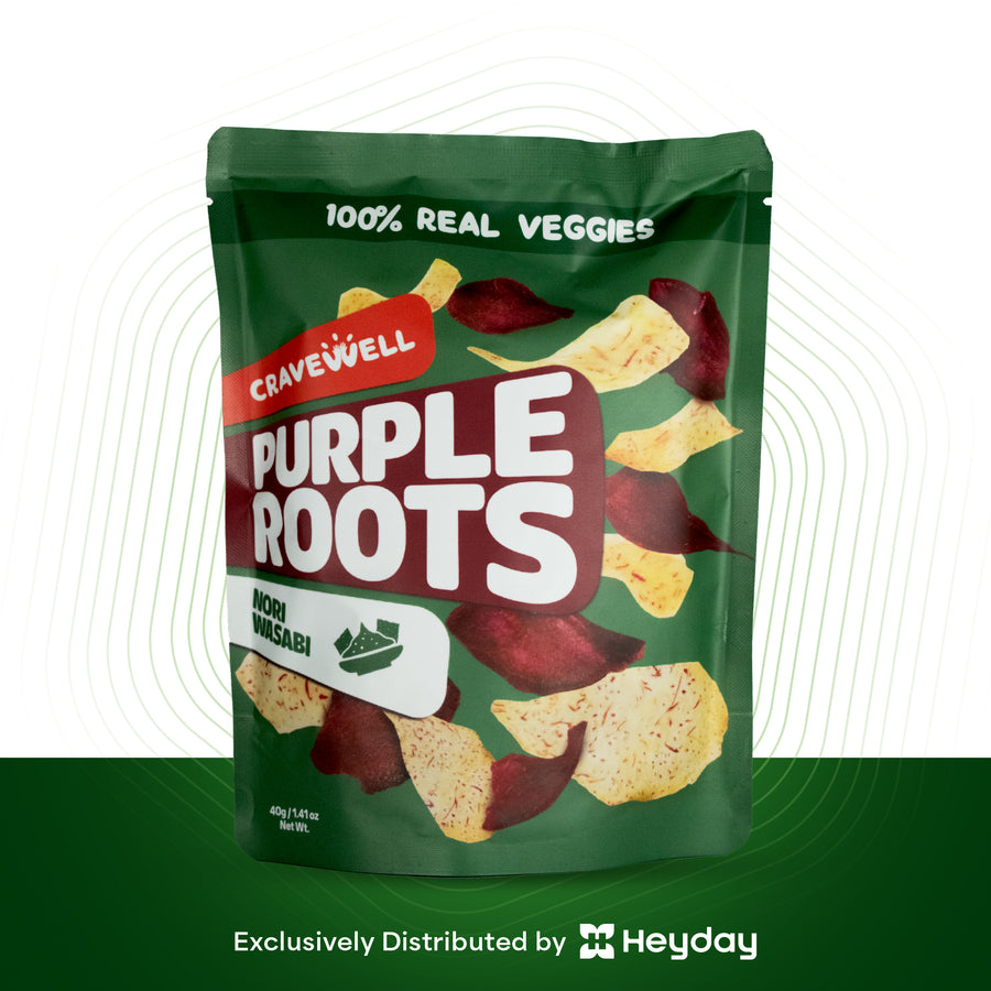 Cravewell Purple Root Crisps Nori Wasabi