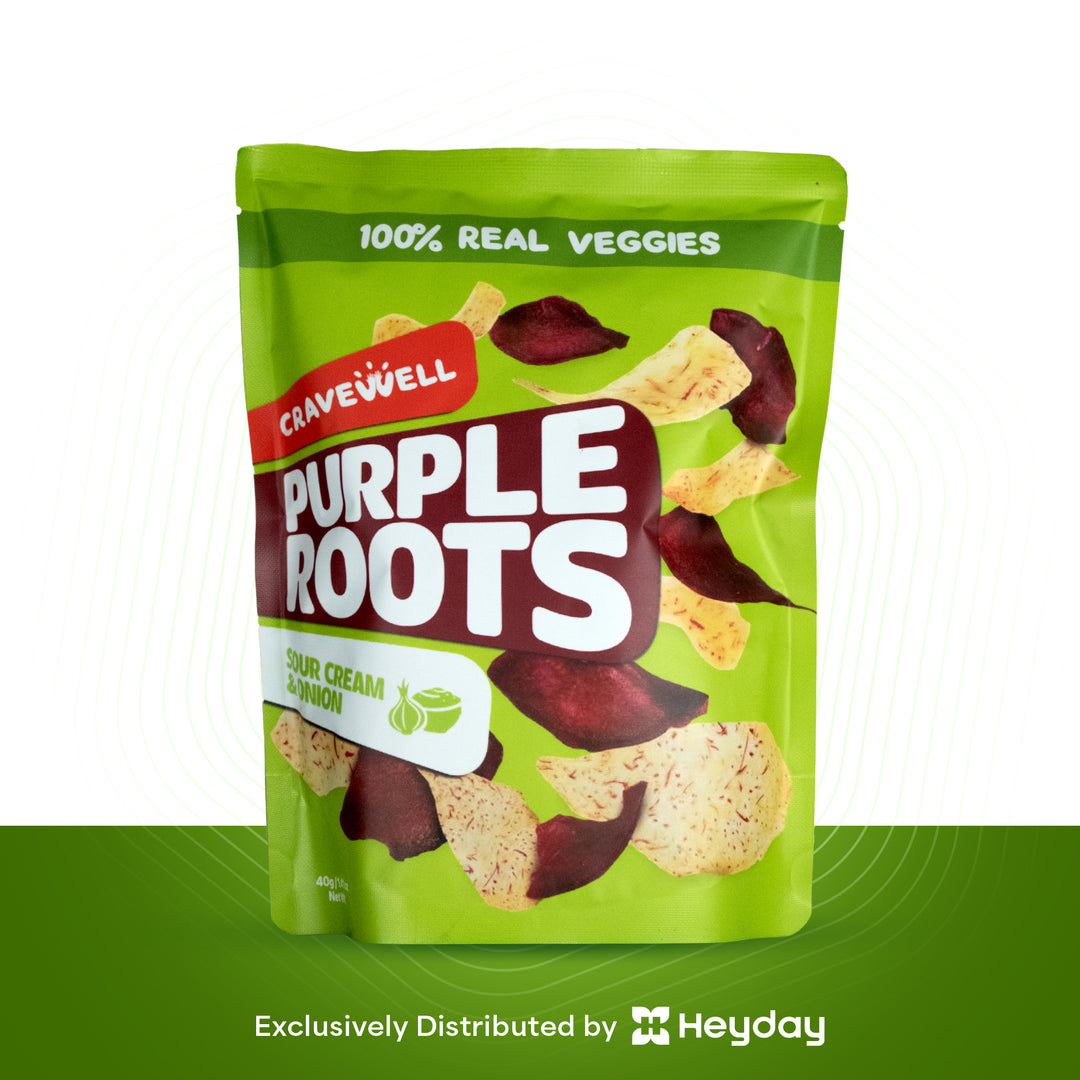 Cravewell Purple Root Crisps Sour Cream & Onion