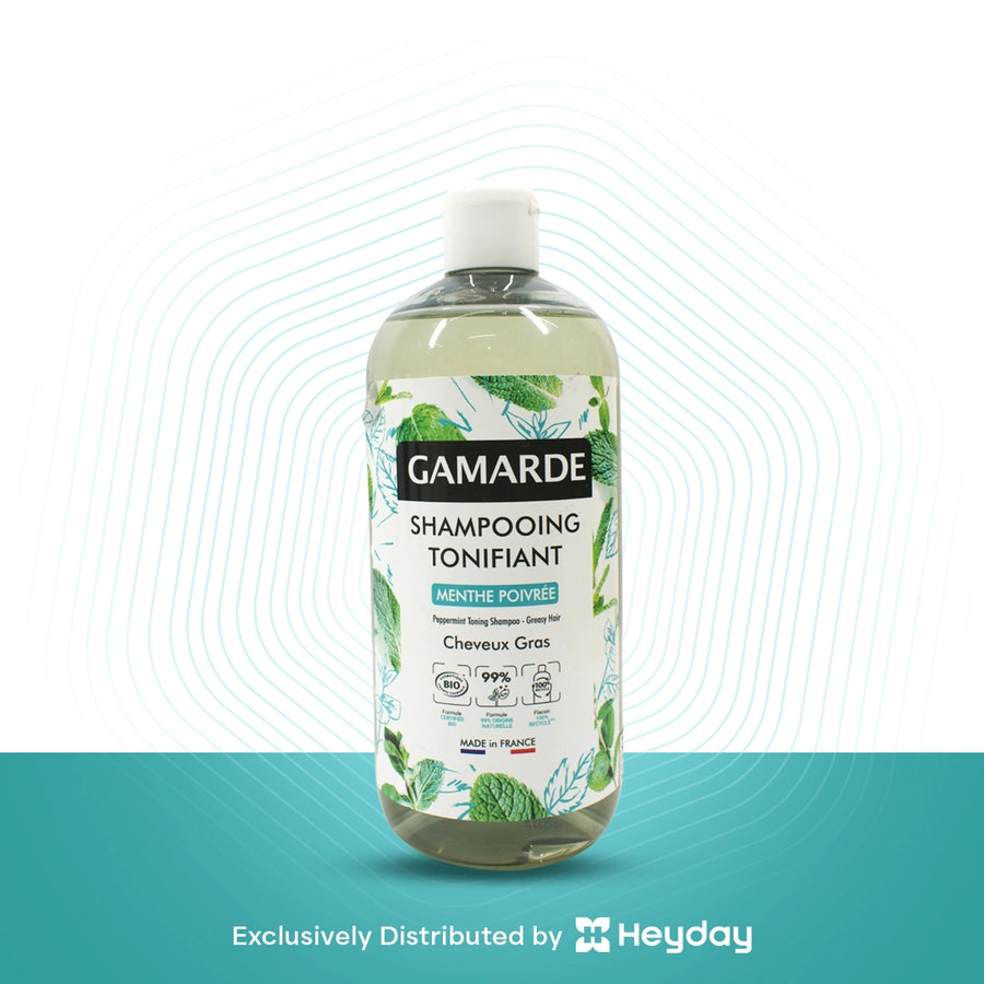 Gamarde Tonifying Shampoo with Organic Peppermint Infusion (SHAMPOOING TONIFIANT)