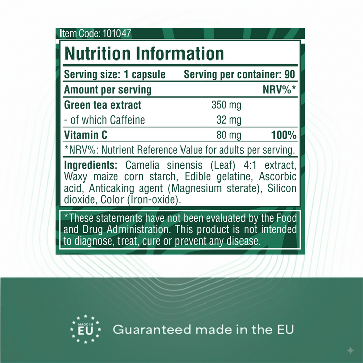 Heyday Essentials: Green Tea (90 Capsules)
