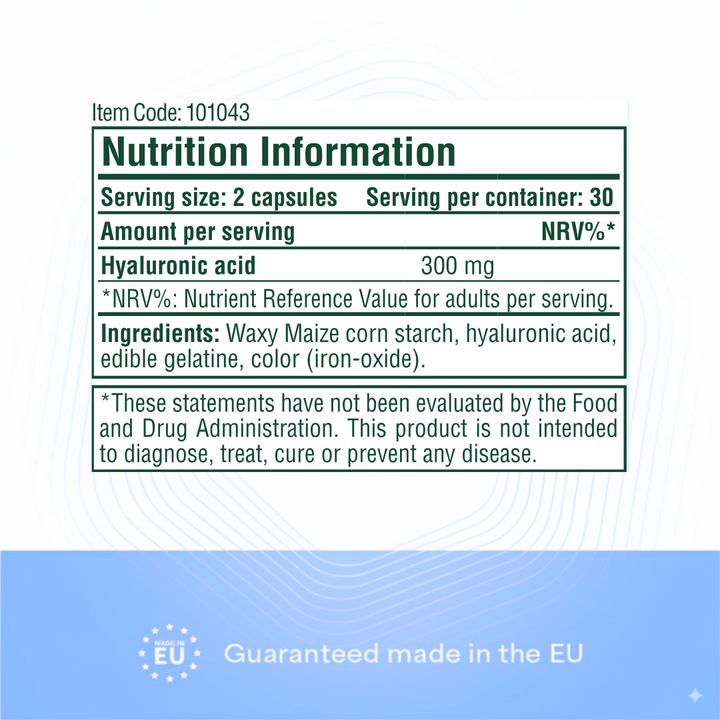 Heyday Essentials: Hyaluron (60 Capsules)