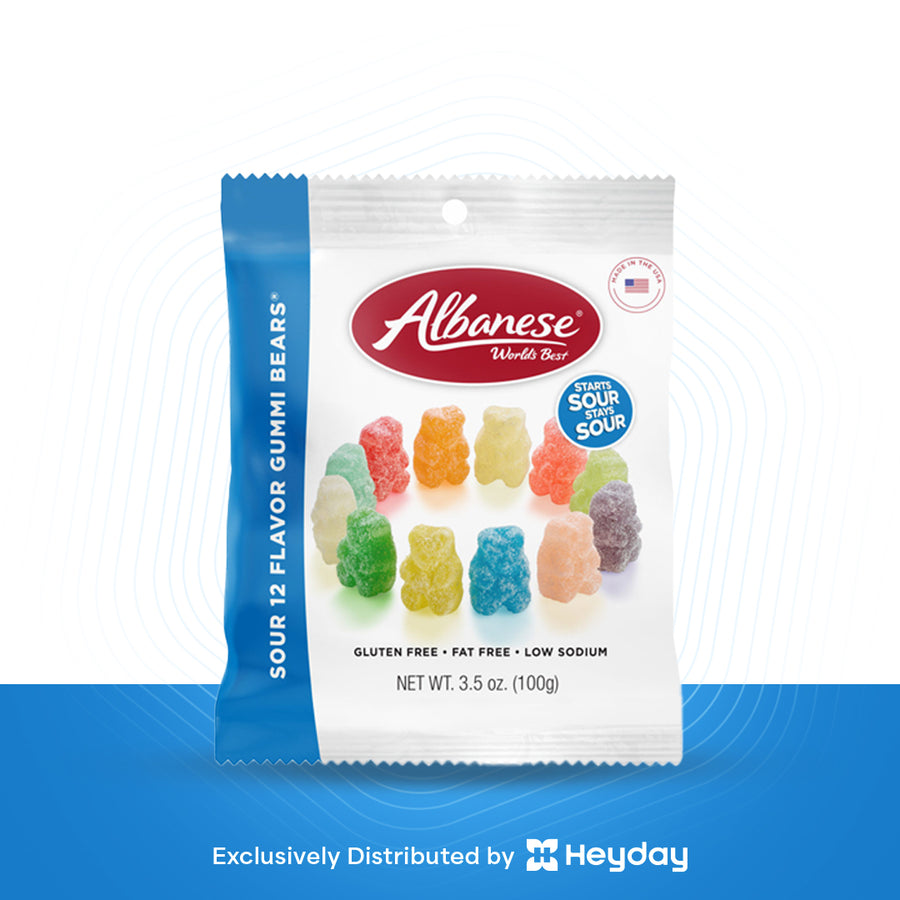 SOUR 12 FLAVOR GUMMI BEARS