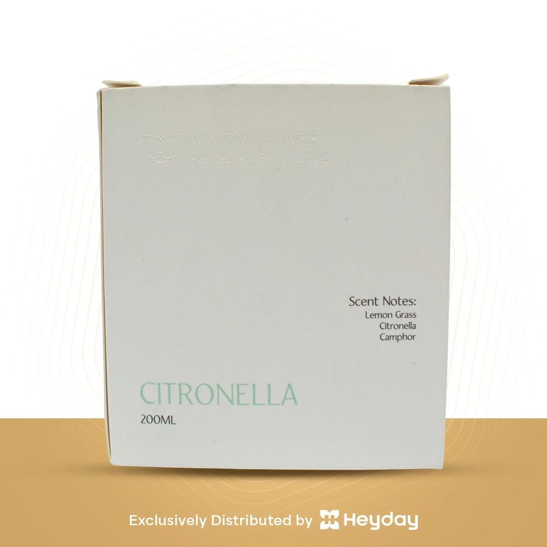 Wix Cozy Homes Classic Citronella Scented Soy Candle