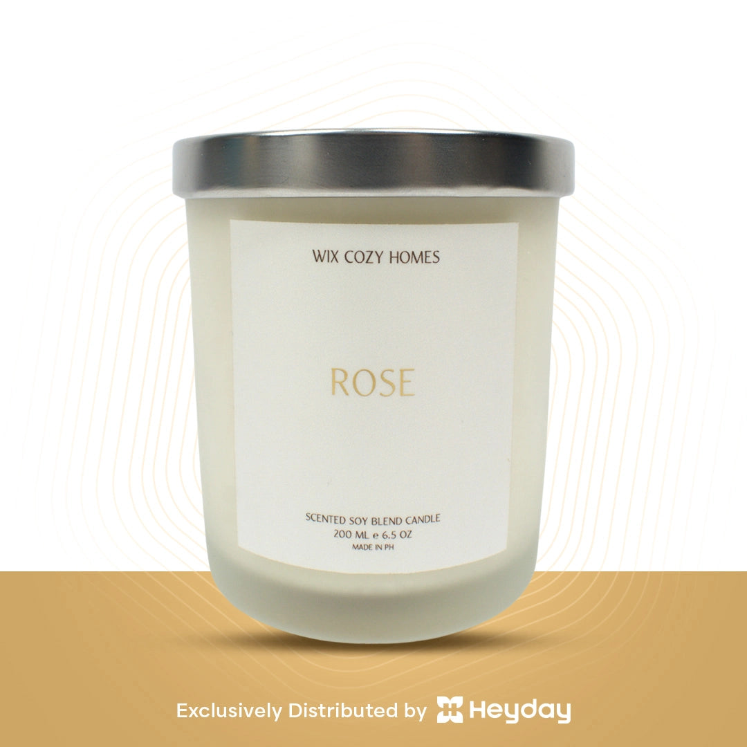 Wix Cozy Homes Classic Rose Scented Soy Candle 